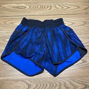 Lululemon black/blue running shorts